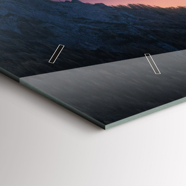 Orologio rettangolare Vette di montagna Paesaggio