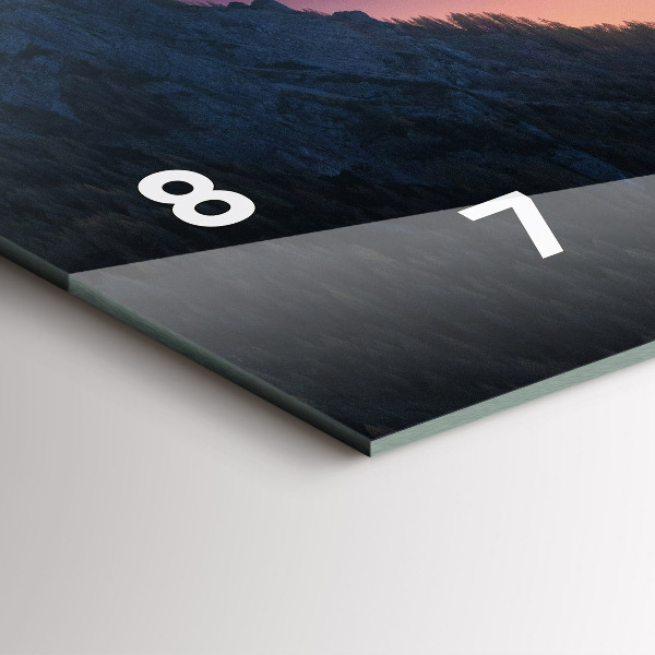 Orologio rettangolare Vette di montagna Paesaggio