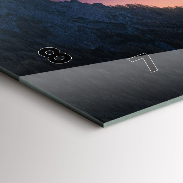 Orologio rettangolare Vette di montagna Paesaggio