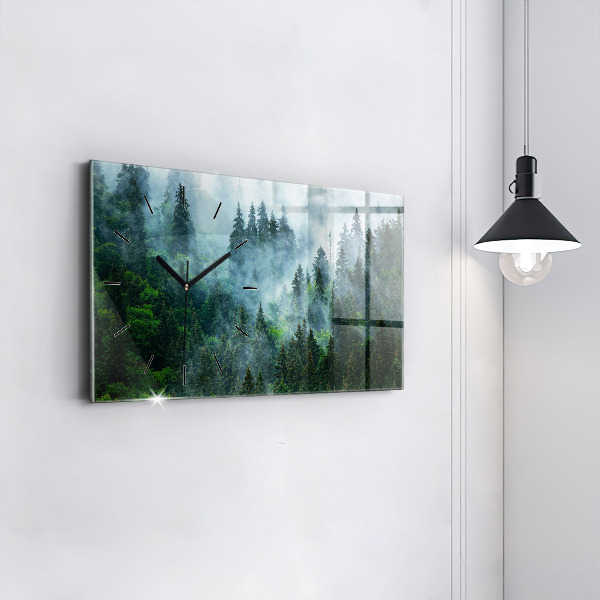 Orologio rettangolare Foresta nebbiosa