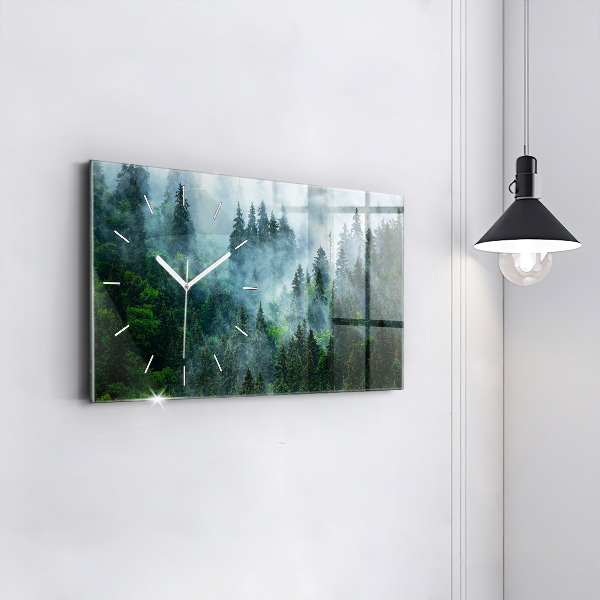 Orologio rettangolare Foresta nebbiosa