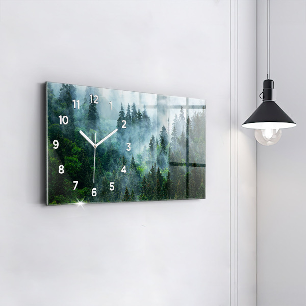 Orologio rettangolare Foresta nebbiosa
