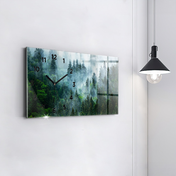 Orologio rettangolare Foresta nebbiosa