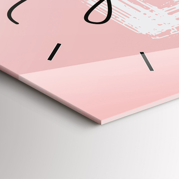 Orologio rettangolare La scritta Ama te stesso