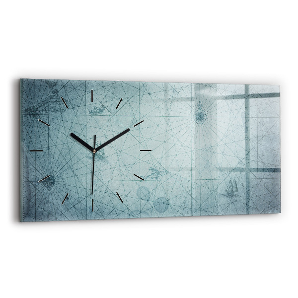 Orologio rettangolare Mappa d'epoca