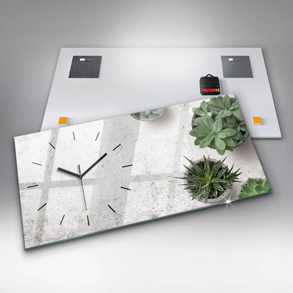 Orologio rettangolare Piante ornamentali
