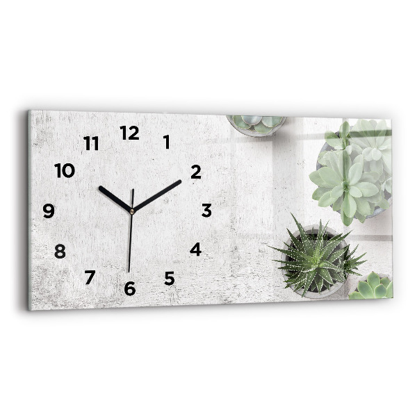 Orologio rettangolare Piante ornamentali