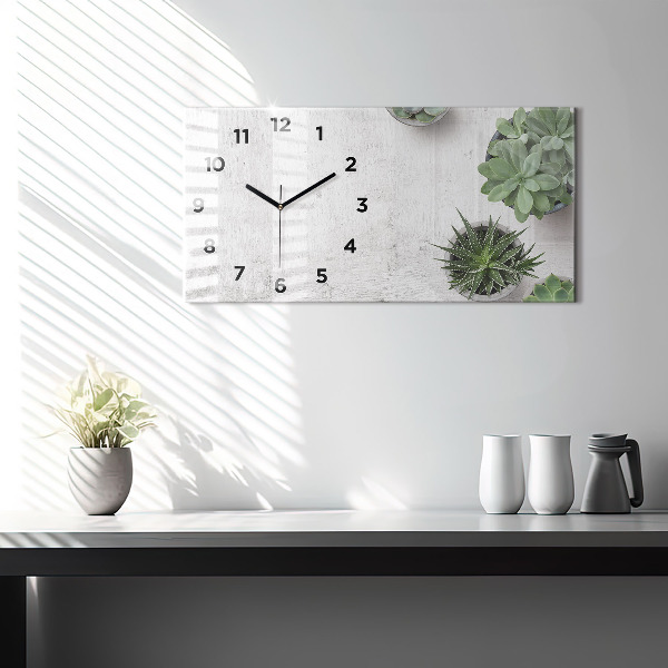 Orologio rettangolare Piante ornamentali