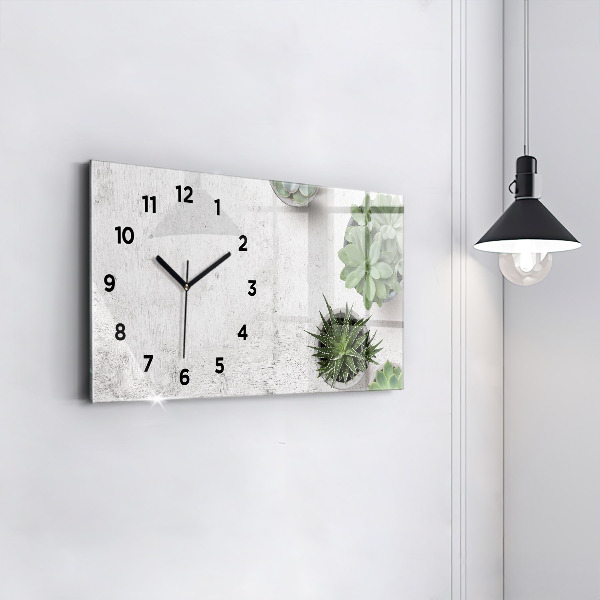 Orologio rettangolare Piante ornamentali
