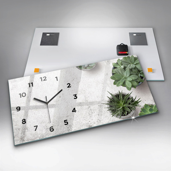 Orologio rettangolare Piante ornamentali
