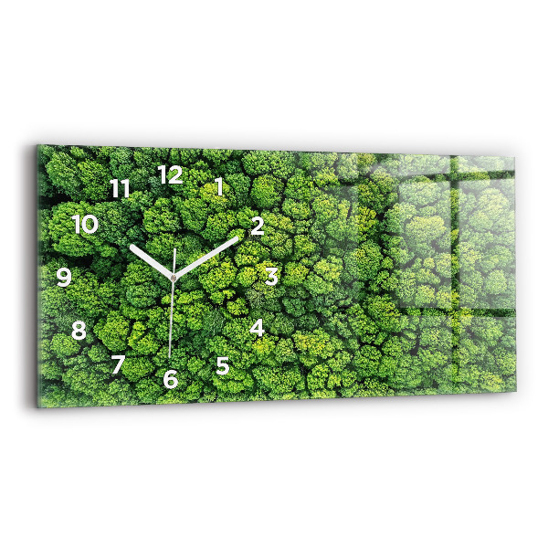 Orologio rettangolare La foresta vista dall'alto