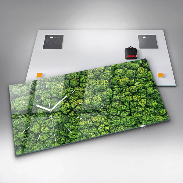 Orologio rettangolare La foresta vista dall'alto