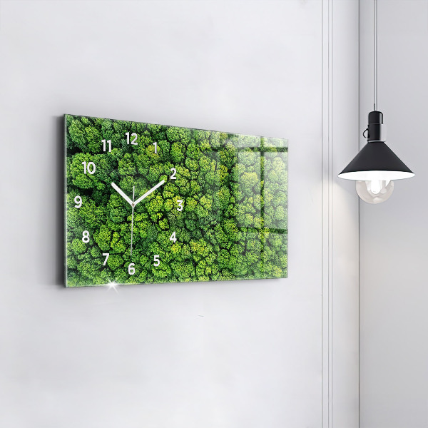 Orologio rettangolare La foresta vista dall'alto