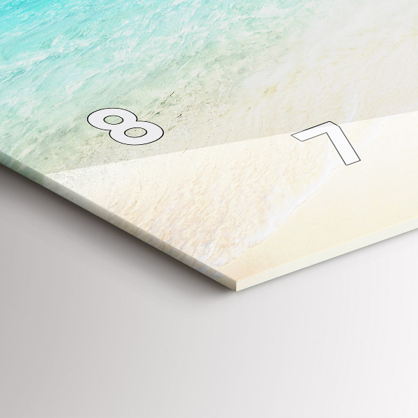 Orologio rettangolare Isola tropicale