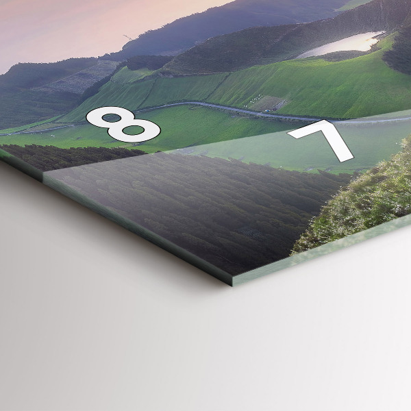 Orologio rettangolare Paesaggio montano