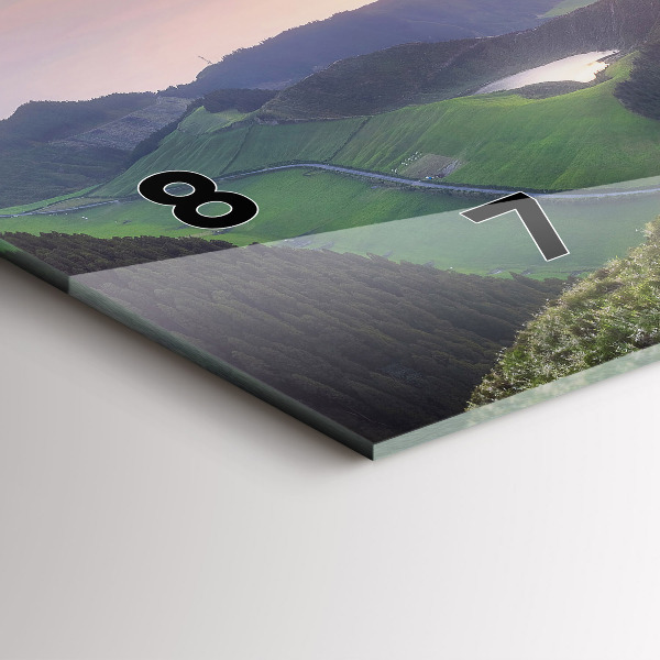 Orologio rettangolare Paesaggio montano