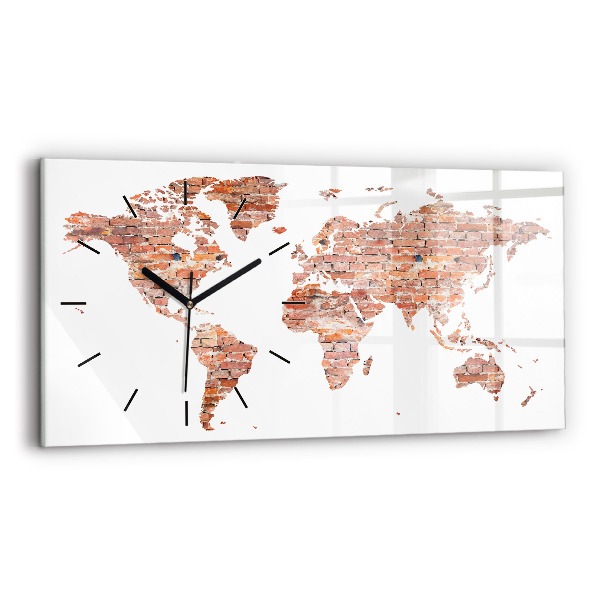 Orologio rettangolare Vecchia mappa in mattoni