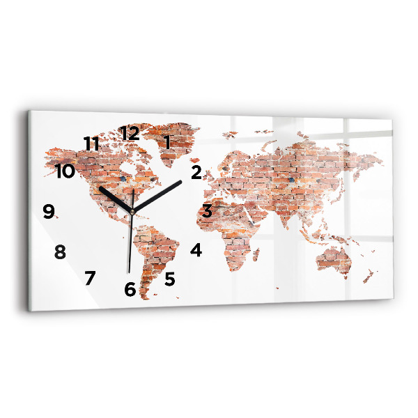 Orologio rettangolare Vecchia mappa in mattoni