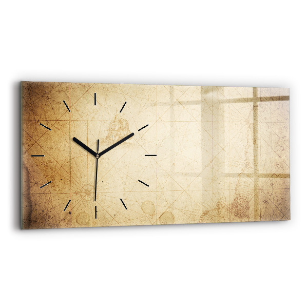 Orologio rettangolare Mappa del vecchio mondo