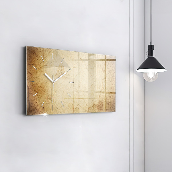 Orologio rettangolare Mappa del vecchio mondo