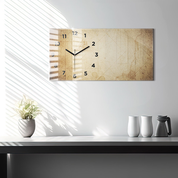 Orologio rettangolare Mappa del vecchio mondo