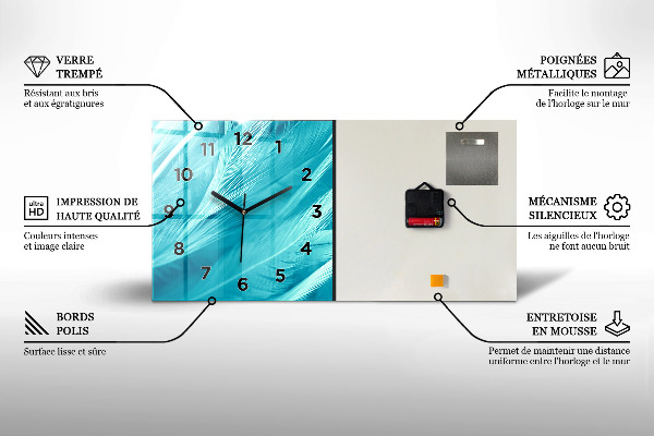 Orologio rettangolare Mappa del vecchio mondo
