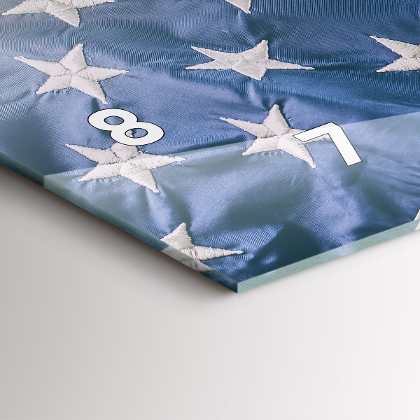 Orologio rettangolare bandiera americana