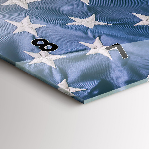 Orologio rettangolare bandiera americana