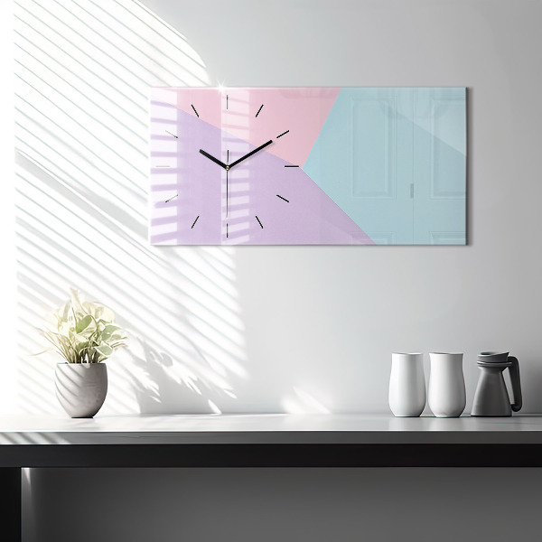 Orologio rettangolare Motivo pastello