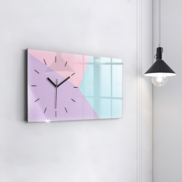 Orologio rettangolare Motivo pastello