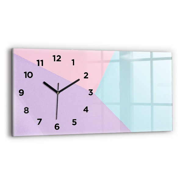 Orologio rettangolare Motivo pastello