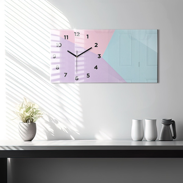 Orologio rettangolare Motivo pastello