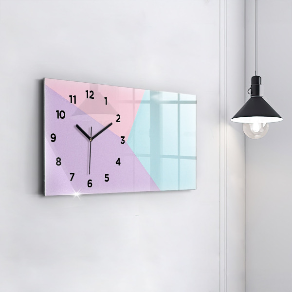 Orologio rettangolare Motivo pastello