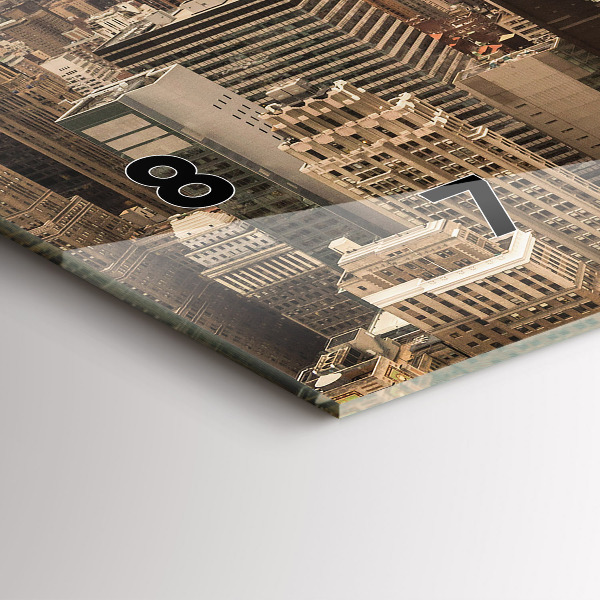 Orologio rettangolare Paesaggio urbano