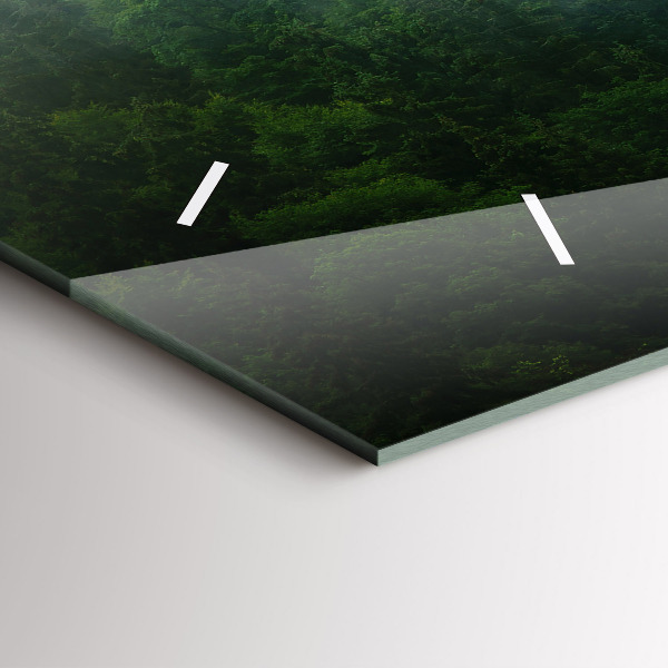 Orologio rettangolare Foresta nebbiosa