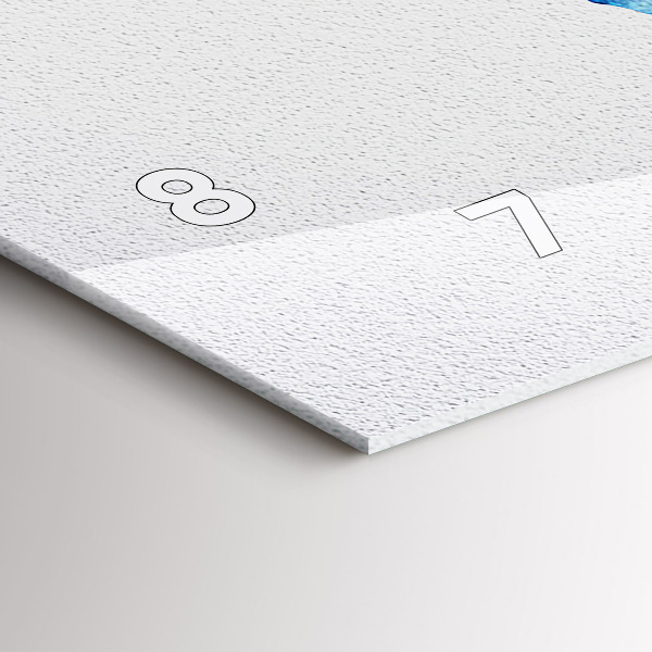 Orologio rettangolare Mappa del mondo ad acquerello