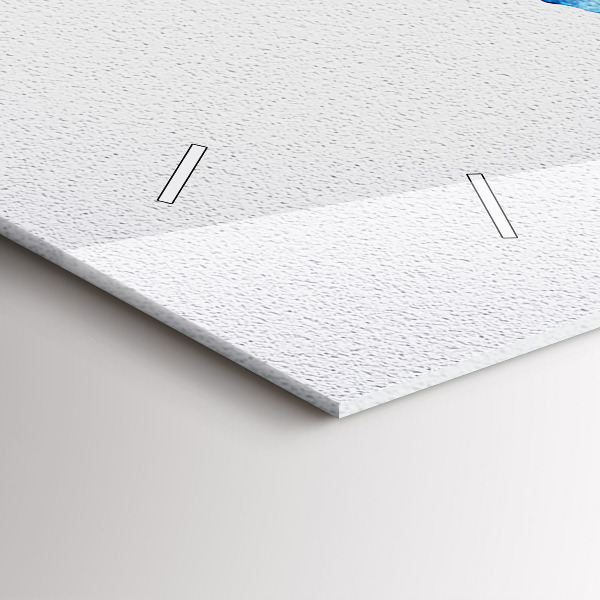 Orologio rettangolare Mappa del mondo ad acquerello