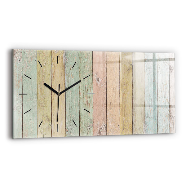 Orologio rettangolare Tavole colorate