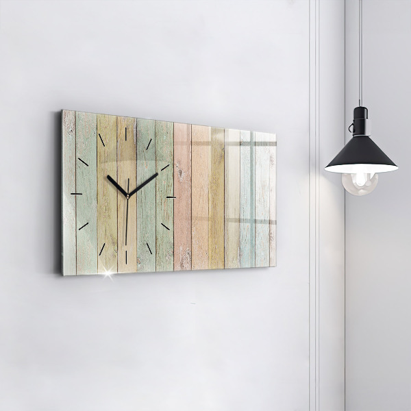 Orologio rettangolare Tavole colorate