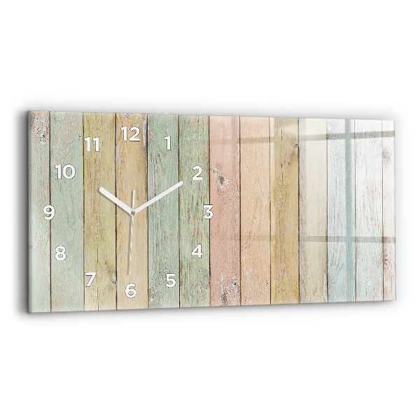 Orologio rettangolare Tavole colorate
