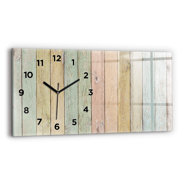 Orologio rettangolare Tavole colorate