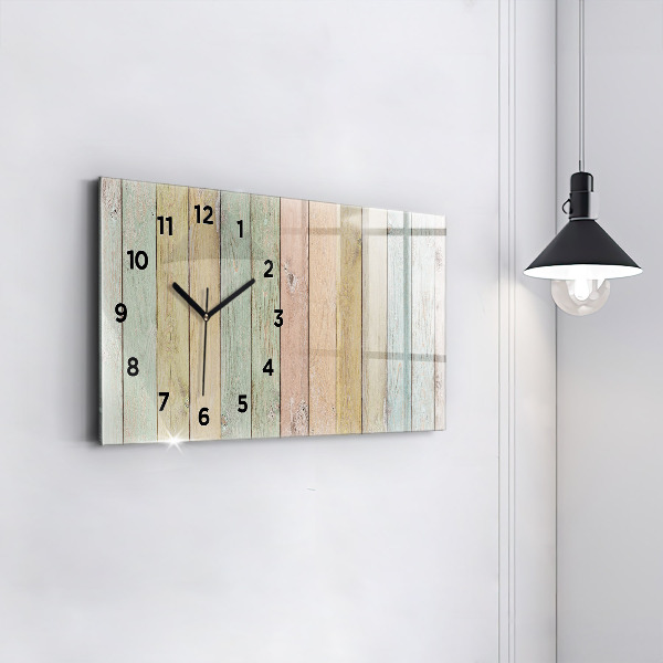 Orologio rettangolare Tavole colorate