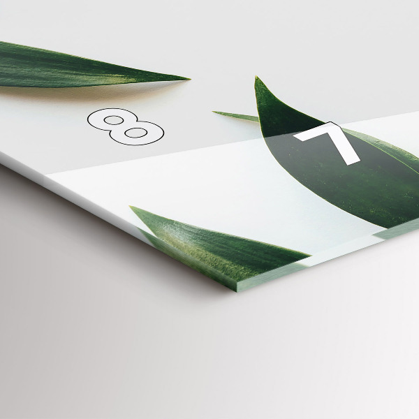 Orologio rettangolare Cornice fogliare