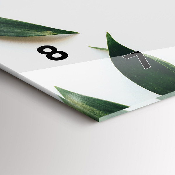 Orologio rettangolare Cornice fogliare