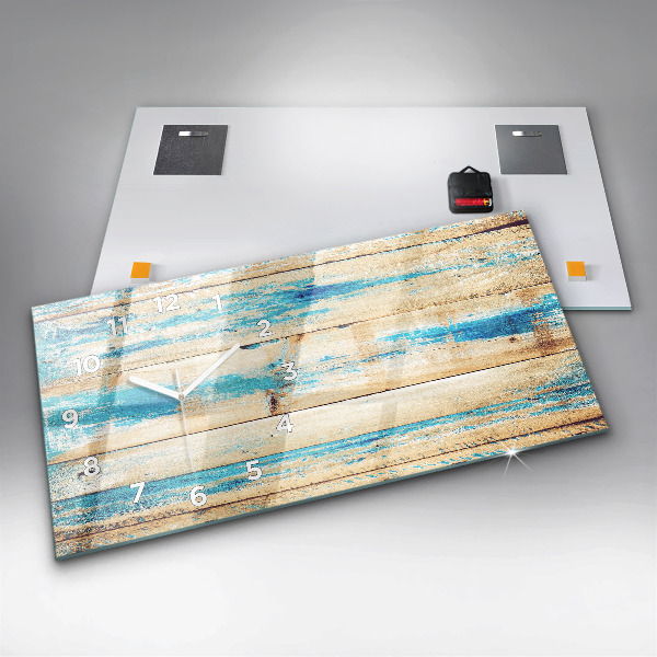 Orologio rettangolare Legno graffiato