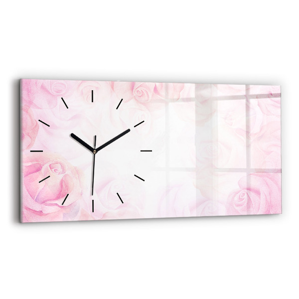 Orologio rettangolare Rose astratte