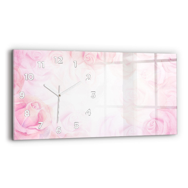 Orologio rettangolare Rose astratte