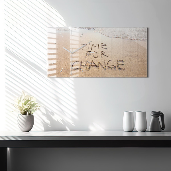 Orologio rettangolare Citazione sulla spiaggia