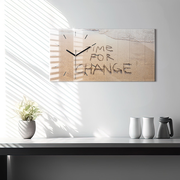 Orologio rettangolare Citazione sulla spiaggia