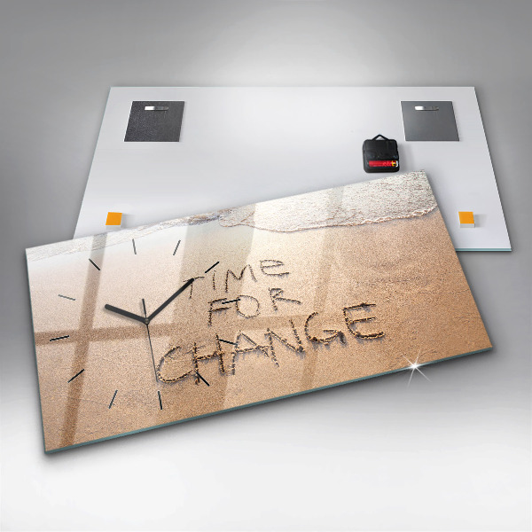 Orologio rettangolare Citazione sulla spiaggia